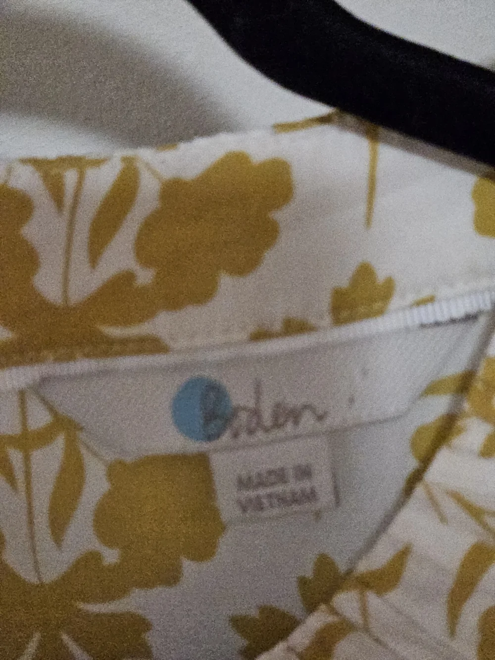 Boden Yellow Floral Short-Sleeve Blouse - Picture 3 of 5